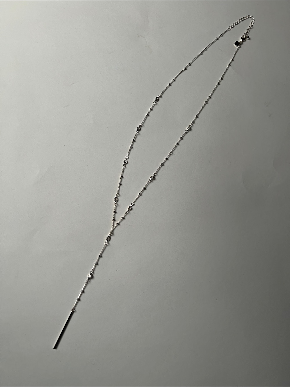 Banana Republic silver y-necklace